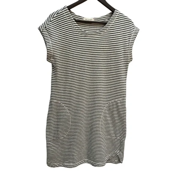 MAX Studio Striped Short Sleeve T-Shirt Dress Size S - Picture 3 of 11